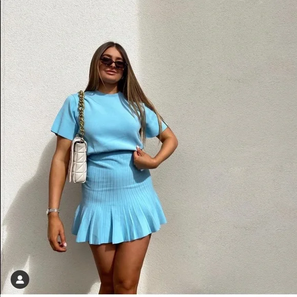 NWT ZARA LIGHT KNIT MINI DRESS - Picture 10 of 12